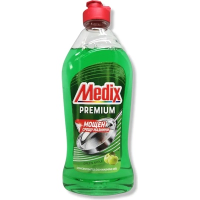 MEDIX препарат за измиване на съдове, Premium, Ябълка, 415мл