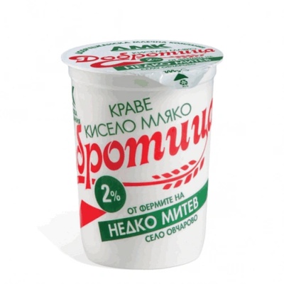 Кисело мляко Добротица 2% 500гр