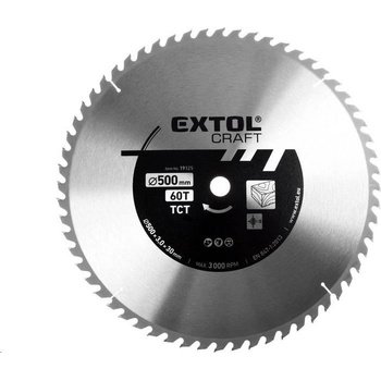 EXTOL CRAFT kotouč pilový s SK plátky, 500x3,0x30mm, 19125