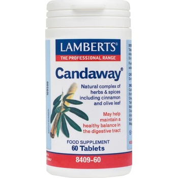 LAMBERTS Хранителна добавка при гъбична инфекция , Lamberts Candaway 60 tabs