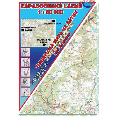 Západočeské lázně Šátek s mapou