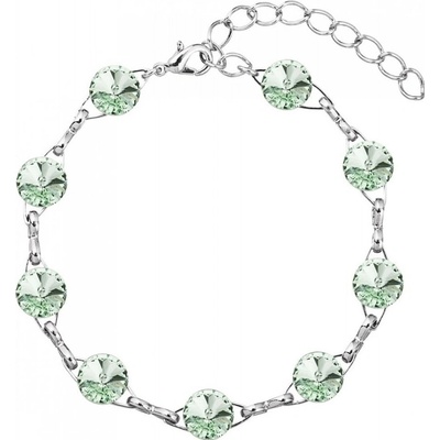 For You náramok Swarovski elements rivoli zelený Chrysolite Nar-riv-8-21