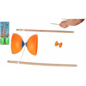 Diabolo veľké sada plast/drevo 35x12cm mix variant či farieb