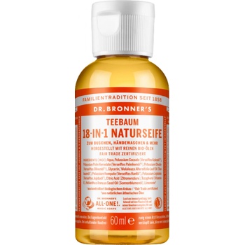 Dr. Bronner's prírodné mydlo s čajovníkom 60 ml