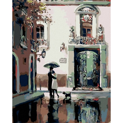 zuty Loučení před branou 80 x 100 cm bez rámu a bez vypnutí plátna