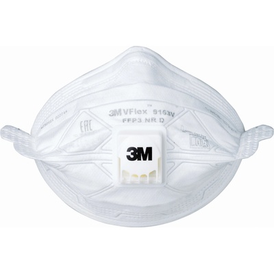 3M 9163 časticový respirátor VFlex s ventilom, trieda ochrany FFP3 15 ks