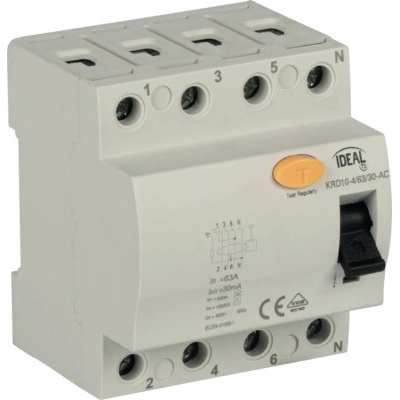 Kanlux 4P KRD10-4, 63A, 30-AC 38745