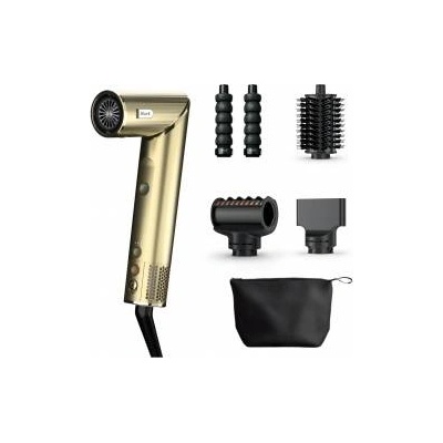 Shark Helmets Shark FlexStyle 4-in-1 Air Styler & Hair Dryer Limited Edition, Auto Wrap Curl Attachment, Paddle Brush, Oval Brush, Concentrator, Diffuser, Storage Case, No Heat Damage, HD434F1GDEU