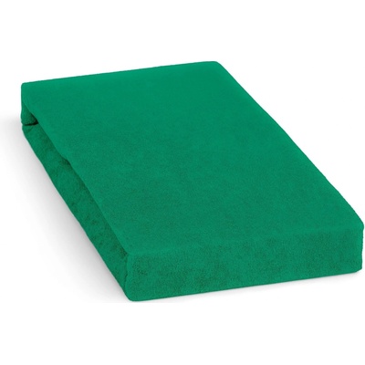 Polášek zelené froté prostěradlo 90x200