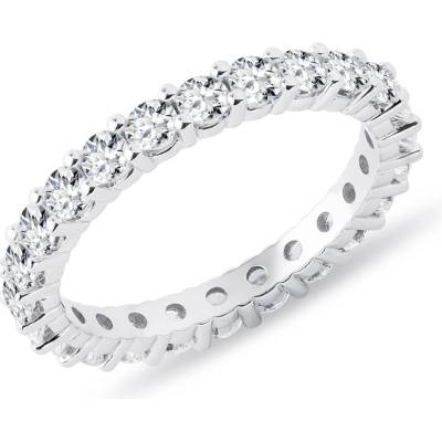 Klenota Briliantový eternity prsteň z bieleho zlata k0022012