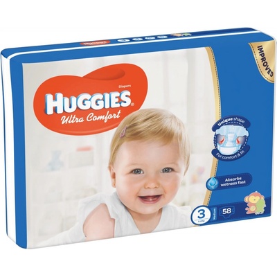 Huggies Ultra Comfort Jumbo 3 5-8 kg 58 ks