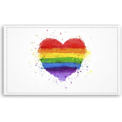 Fotoobraz 120x70 cm velký Rainbow heart