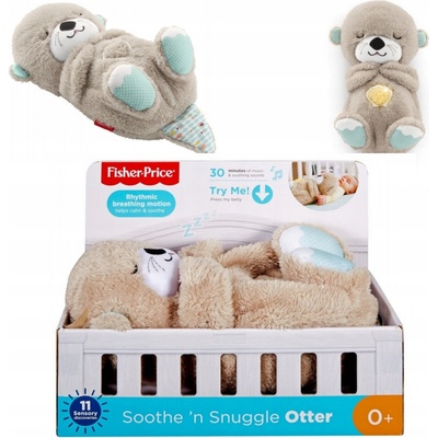 Fisher-Price Vydra Dýchací Humming plyšový mazlíček přítulníček pro miminka 0+ FXC66