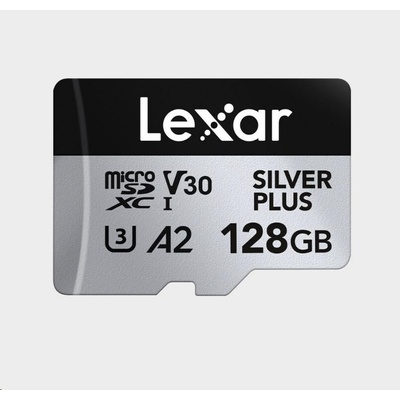 Lexar 128GB Silver Plus microSDHC LMSSIPL128G-BNANG