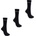 Everlast Мъжки чорапи Everlast 3 Pack Crew Socks Mens - Black