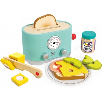 HaPe International Комплект за игра Hape - Тостер с аксесоари, 15 части (H3215)
