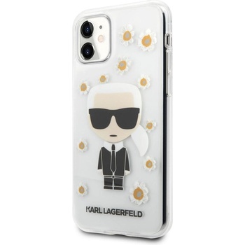 KARL LAGERFELD Гръб Karl Lagerfeld Ikonik Flower Case за iPhone 11 - Прозрачен (3666339017439)