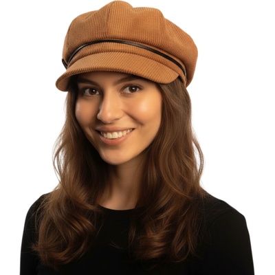 Fiebig Headwear since 1903 Dámská hnědá pod manšestrová bekovka