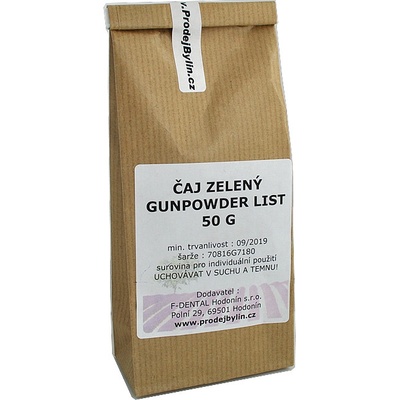 F-Dental čaj zelený Gunpowder list 200 g