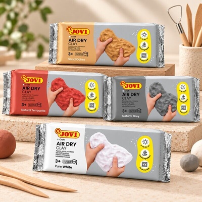 JOVI samotvrdnúca modelovacia hmota hnedá 500 g