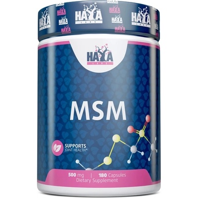 Haya Labs MSM, 500 mg, 180 капсули, Haya Labs