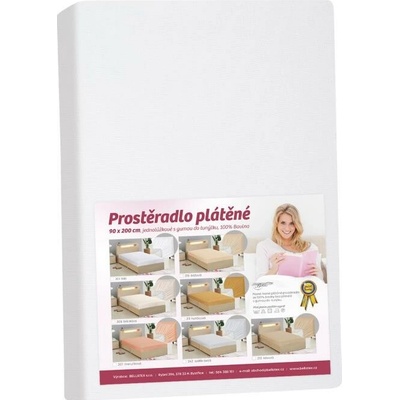 Bellatex Prostěradlo plátěné Bílé 180x200