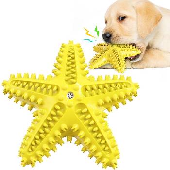 Pet Interest Дентална играчка за куче PET INTEREST Squeaker Starfish Dog Toothbrush (41292)