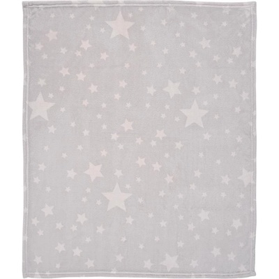 Lorelli ОДЕЯЛО КОРАЛ 85/100 СИВО СЪС ЗВЕЗДИ (3800166113005)