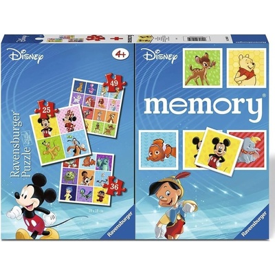 Ravensburger Пъзел Ravensburger 4 в 1 - Дисни (20985)