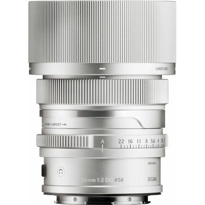 SIGMA 50 mm f/2 DG Contemporary pre L-mount strieborný
