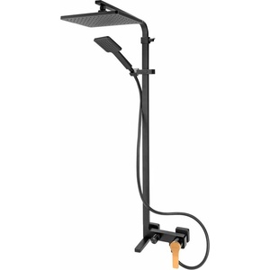 FDesign Душ колона с едноръкохватков смесител черно/златно FDesign Seppia (FD1-SPA-7USET-25)