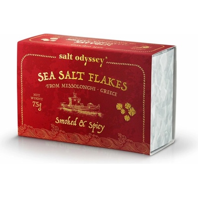 Salt Odyssey Grécka soľ, údená pálivá, (vločky), 75g