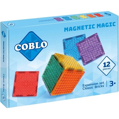 Coblo - Magnetická stavebnice Brick 12 ks