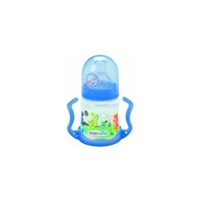 Baby Nova Kojenecká fľaša plastová so širokým hrdlom a rukoväťami 150 ml