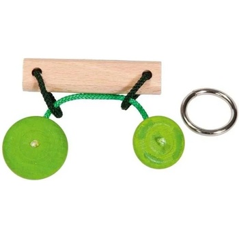 Fridolin Логически дървен 3D пъзел Fridolin - Освободи кръга, ниво 3/4 (F17154)