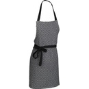 Kela Zástěra Gianna 100% bavlna bílo-černá vzor