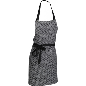 Kela Zástěra Gianna 100% bavlna bílo-černá vzor