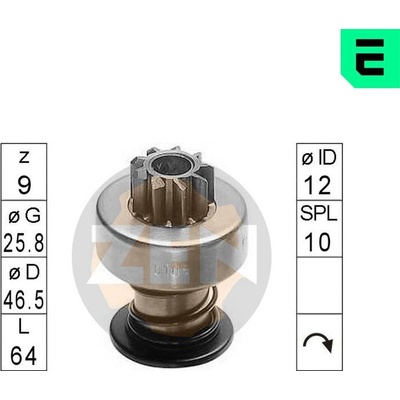Volnoběžný převod, startér ERA ZN0108