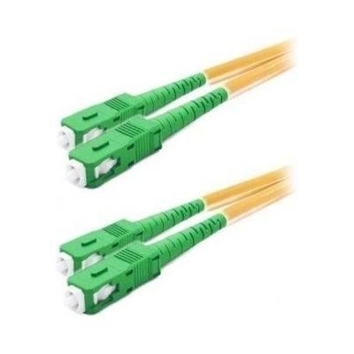 XtendLan FOP-SCASCA-D-3-9 FO patch SC/APC-SC/APC, 9/125 duplex, G.652d, LS0H, 3m