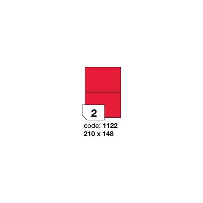 Rayfilm R0132 fluo červené etikety 210x148mm A5 100 listů