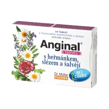 Dr.Müller Anginal se šalvějí+lékořicí 16 tablet