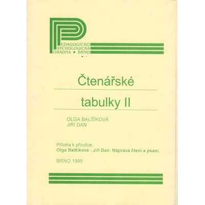 Čtenářské tabulky II