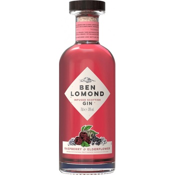Ben Lomond Raspberry & Elderflower Gin 38% 0,7 l (čistá fľaša)