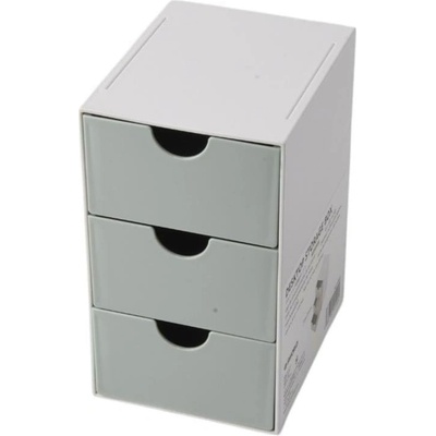 Sworld Органайзер за бюро, с 3 чекмеджета, зелен (1060180104)