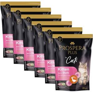 Prospera Plus Kitten Патешко месо и зелени фасул 6 x 85 г