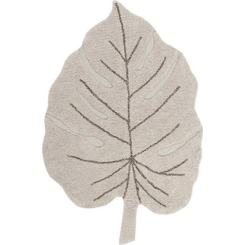 Lorena Canals Бежов ръчно изработен памучен детски килим подходящ за пране 120x180 cm Monstera Natural - Lorena Canals (C-MON-NAT)