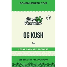 Weed Revolution Og Kush Outdoor CBD 20% THC 1% 5 g