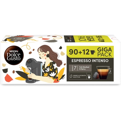 NESCAFÉ Промо пакет кафе капсули NESCAFE Dolce Gusto - Espresso Intenso, 102 напитки (14509412)