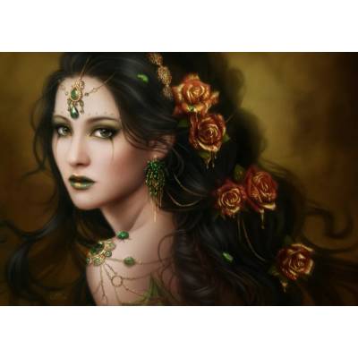 Grafika - Puzzle Ortega: Golden Rose / 0039 / - 1 000 piese
