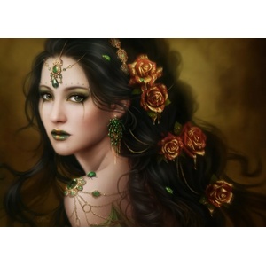 Grafika Art Puzzle - Puzzle Ortega: Golden Rose / 0039 / - 1 000 piese